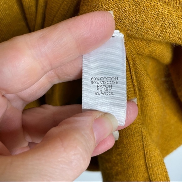 J. Jill Relaxed Fit Drop Shoulder Wool Blend Sweater Gold Melange XL - Picture 8 of 14